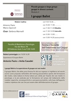 Partecipazione della SAPP all'evento sui Gruppi Balint presso la Facoltà di medicina e psicologia (all'Università 